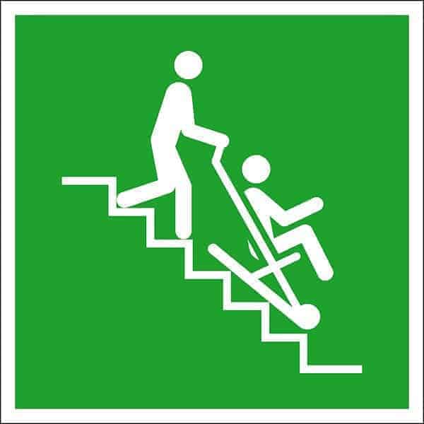 Evacuation Chair Sign