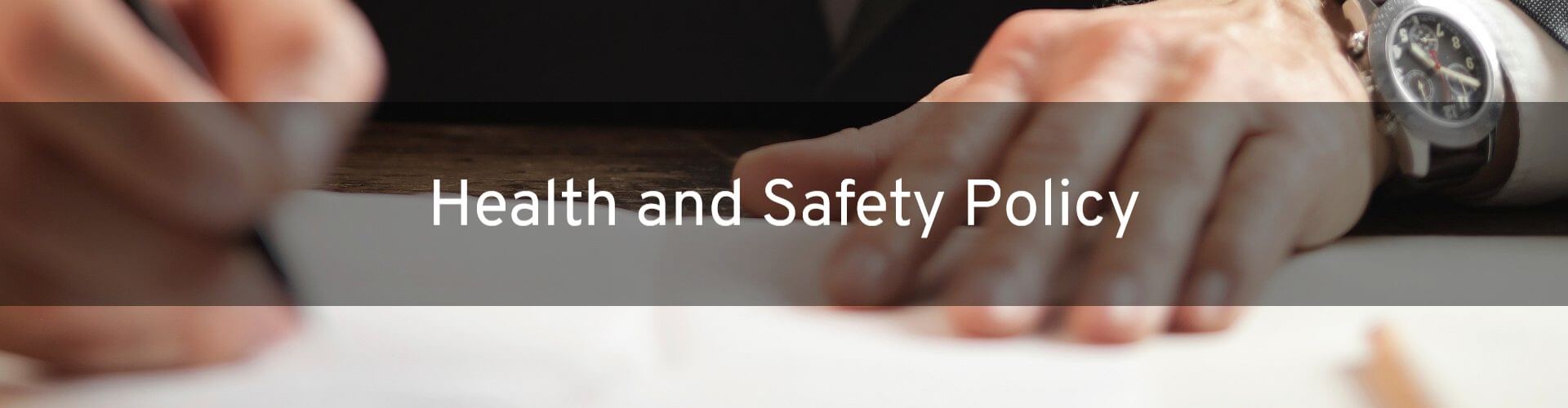Title Image: Health and Safety Policy